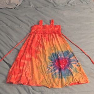 Size 7 in kids, rainbow colored dress